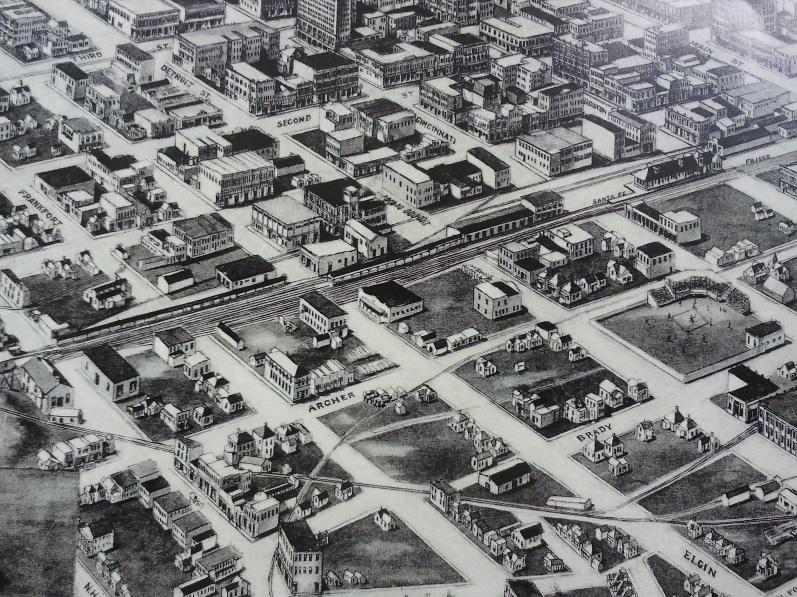 Aerial view of Tulsa