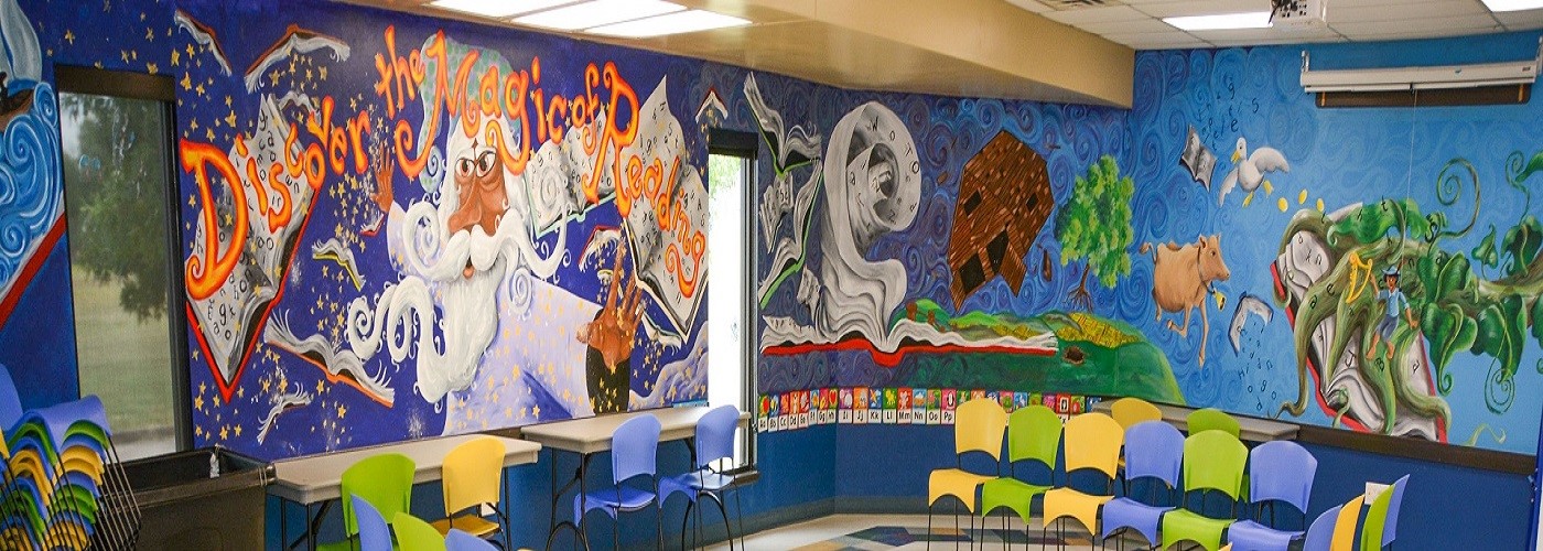 wizard mural