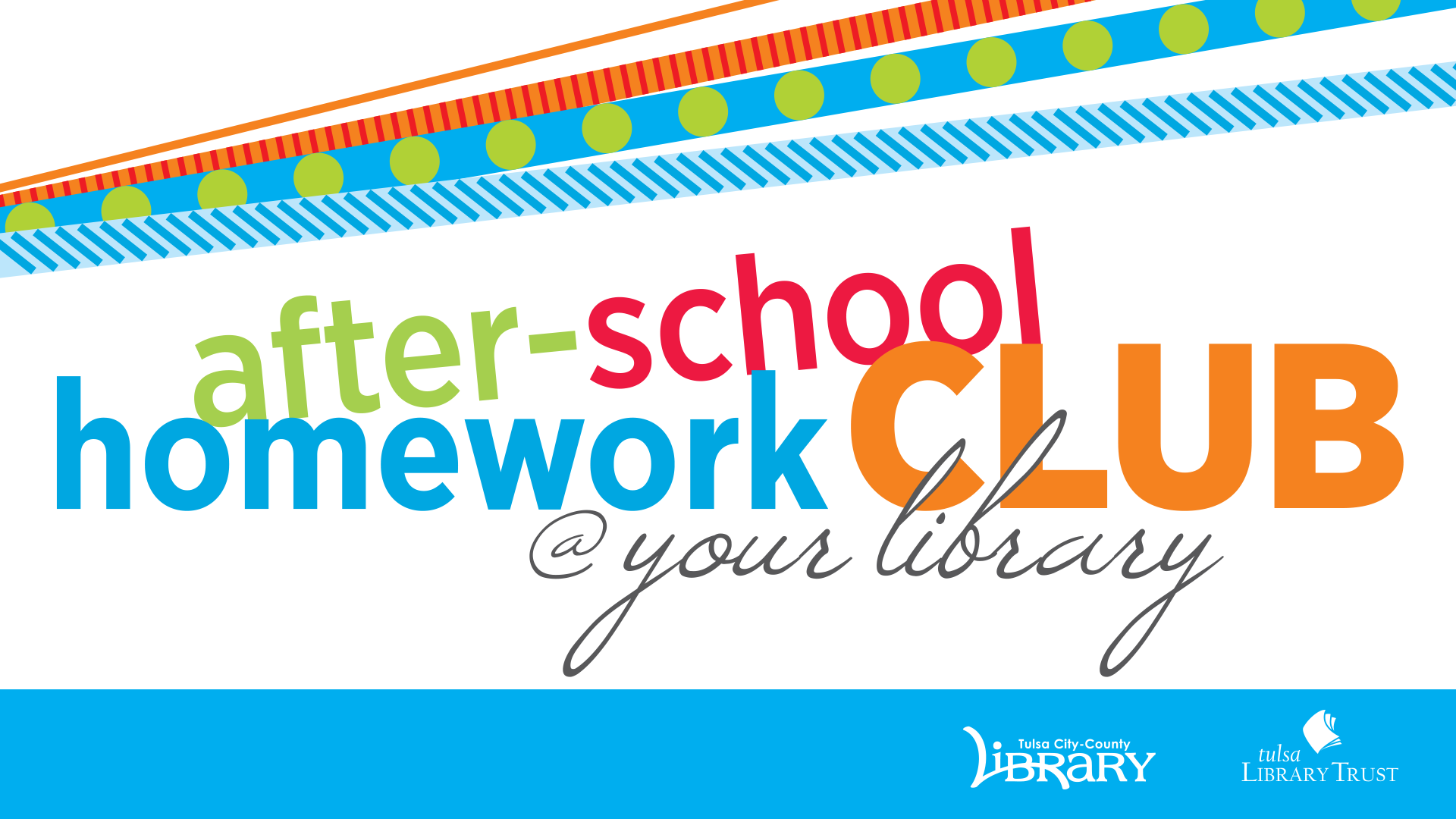 Promotional graphic for After-school Homework Club