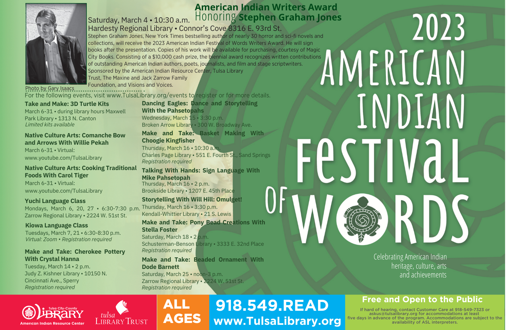 American Indian Festival of Words Tulsa Library