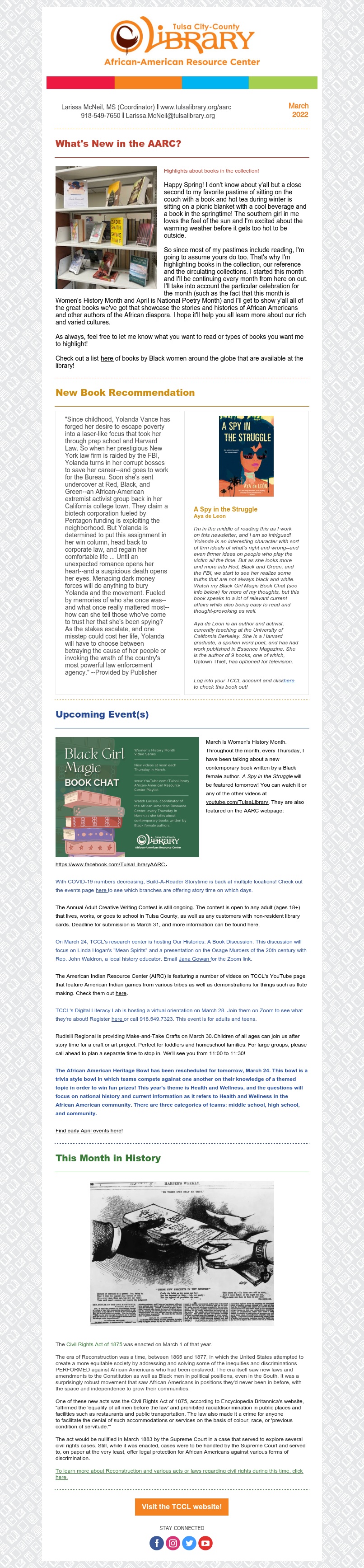 mar newsletter