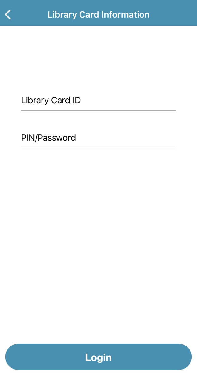 CloudLibrary Apple screenshot log in