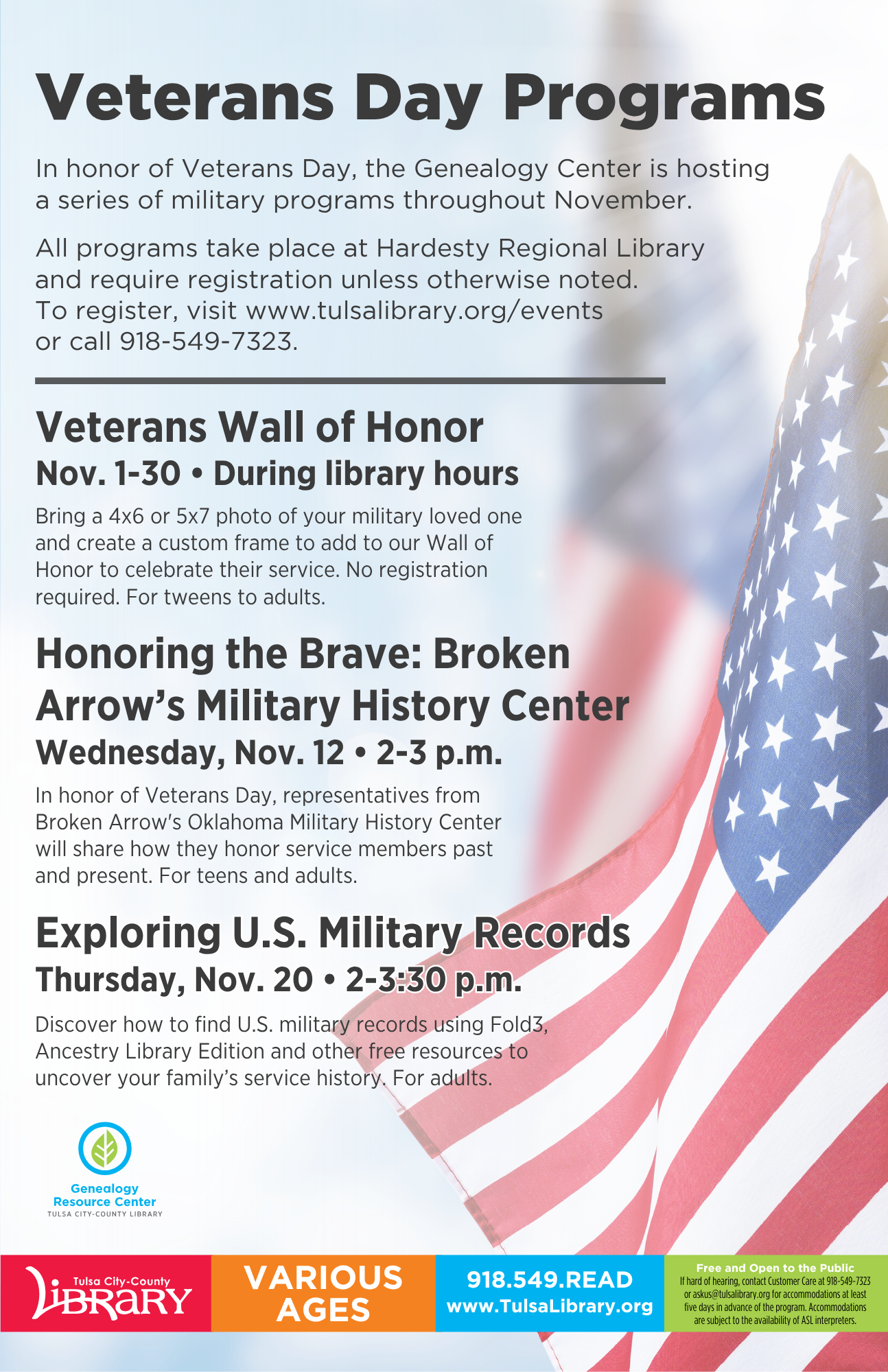 Veterans Day Programs