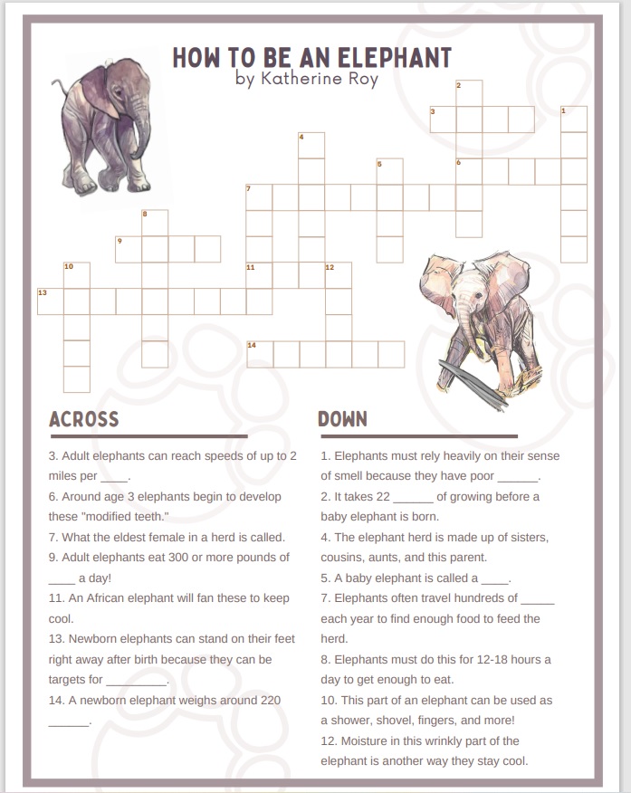 Elephant crossword