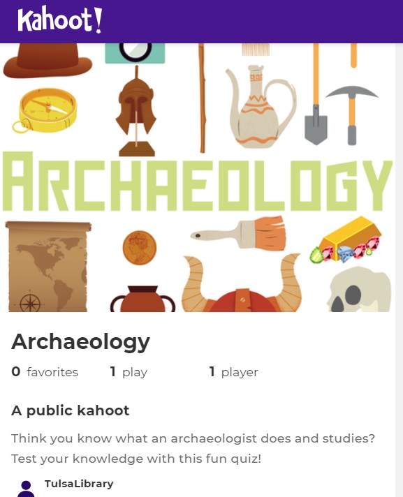 Kahoot Archaeology