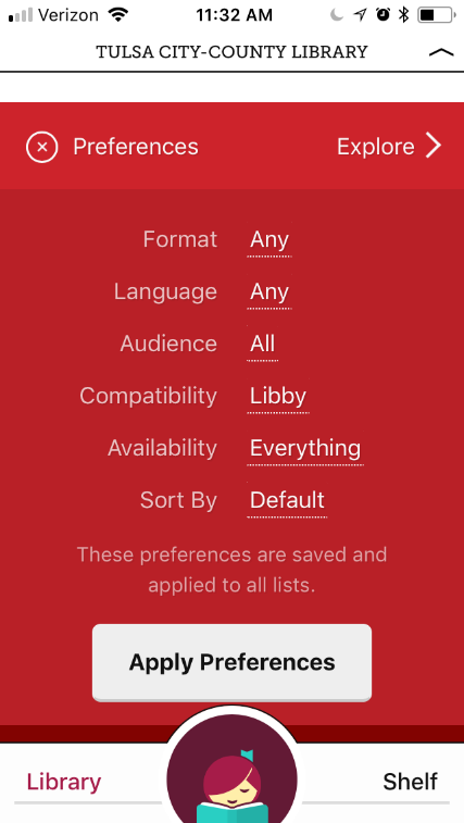 Libby iOS Audiobook Image 1