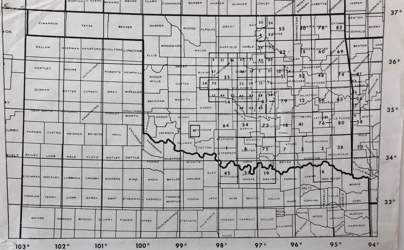 Indian and Oklahoma Territory Map Index