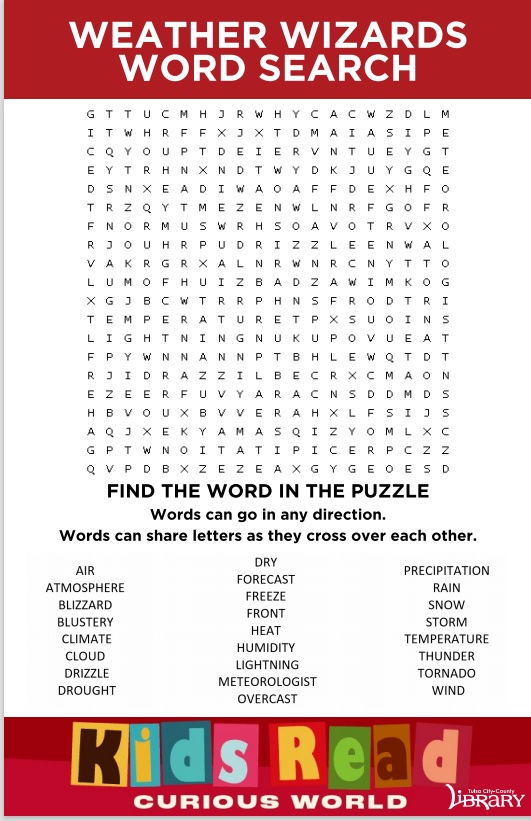 Weather Word Search