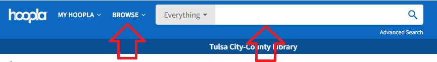 hoopla computer browse and search