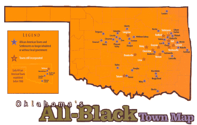 All-black Oklahoma Towns Map