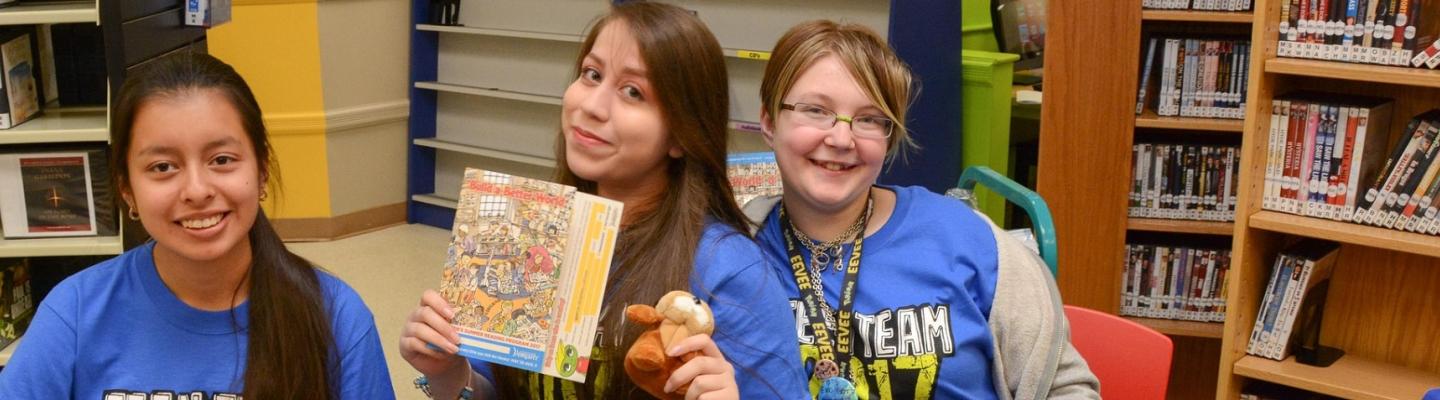 Teen Team volunteers at Martin Regional Library in 2017