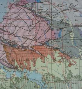 USGS 1954 Geologic Map of Oklahoma