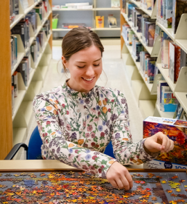 Puzzle in library