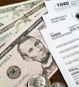 American cash and tax forms
