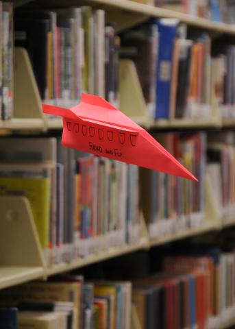 Paper Airplane Challenge Soars Inside Central Library