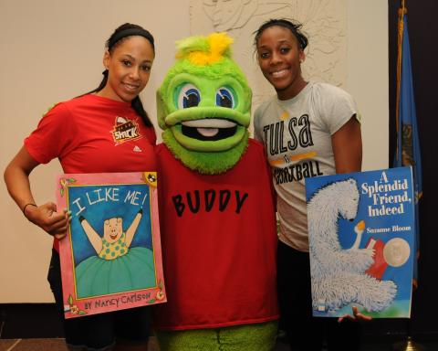 Tulsa World Feature Tulsa Shock Storytime at Rudisill Regional Library