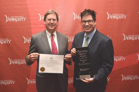 Tulsa City-County Library Presented Oklahoma Quality Award for Pursuit of Excellence