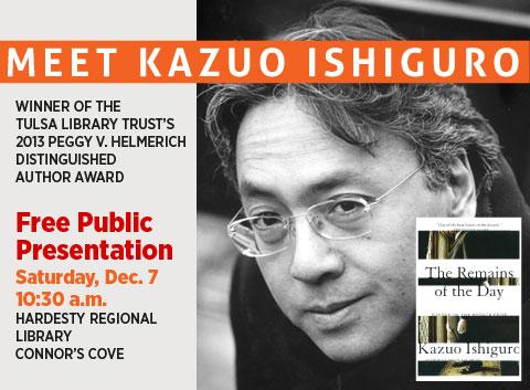 Tulsa World Feature on Kazuo Ishiguro, 2013 Peggy V. Helmerich Distinguished Author Award Winner