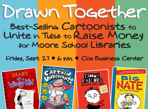 Tulsa World Brief On "Drawn Together: Cartoonists Benefit Moore, Oklahoma School Libraries"