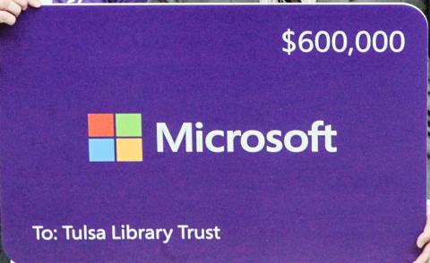 Tulsa Library Trust Receives $600,000 Microsoft Technology Grant