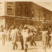 Image of the Tulsa Race Riots in 1921